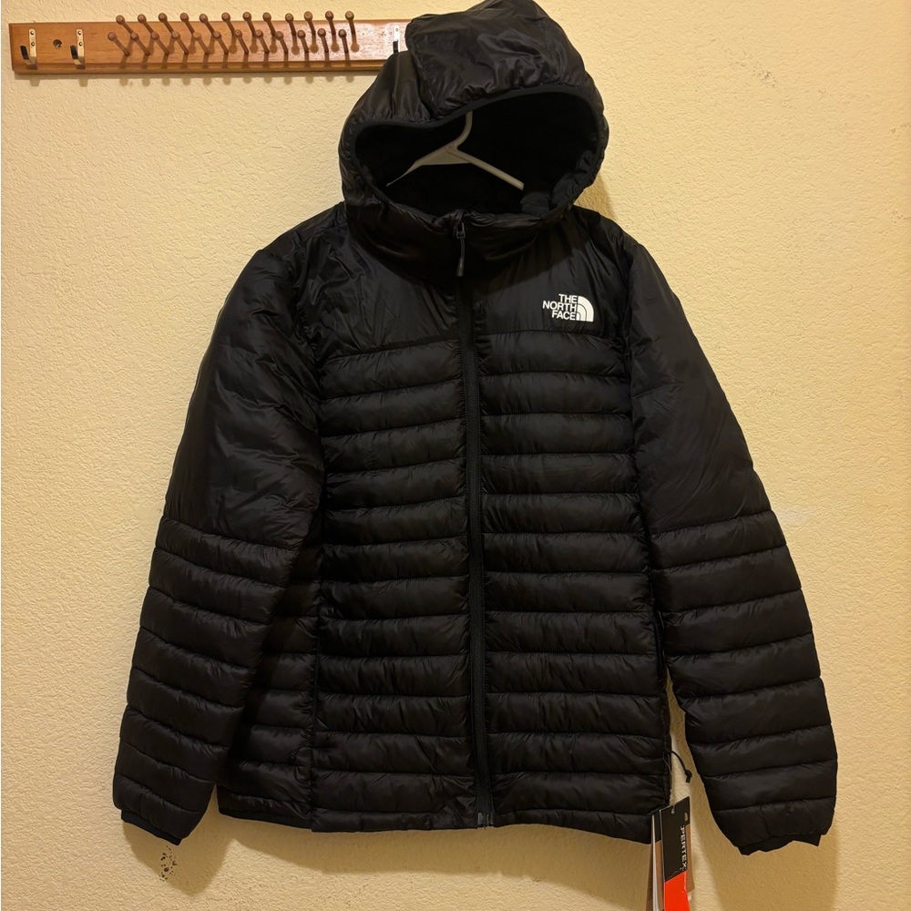 The North Face Men's Black Hooded Down Jacket Size S NWT